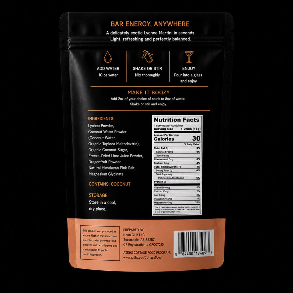 Lychee Martini Mocktail Mix - 8 Pack